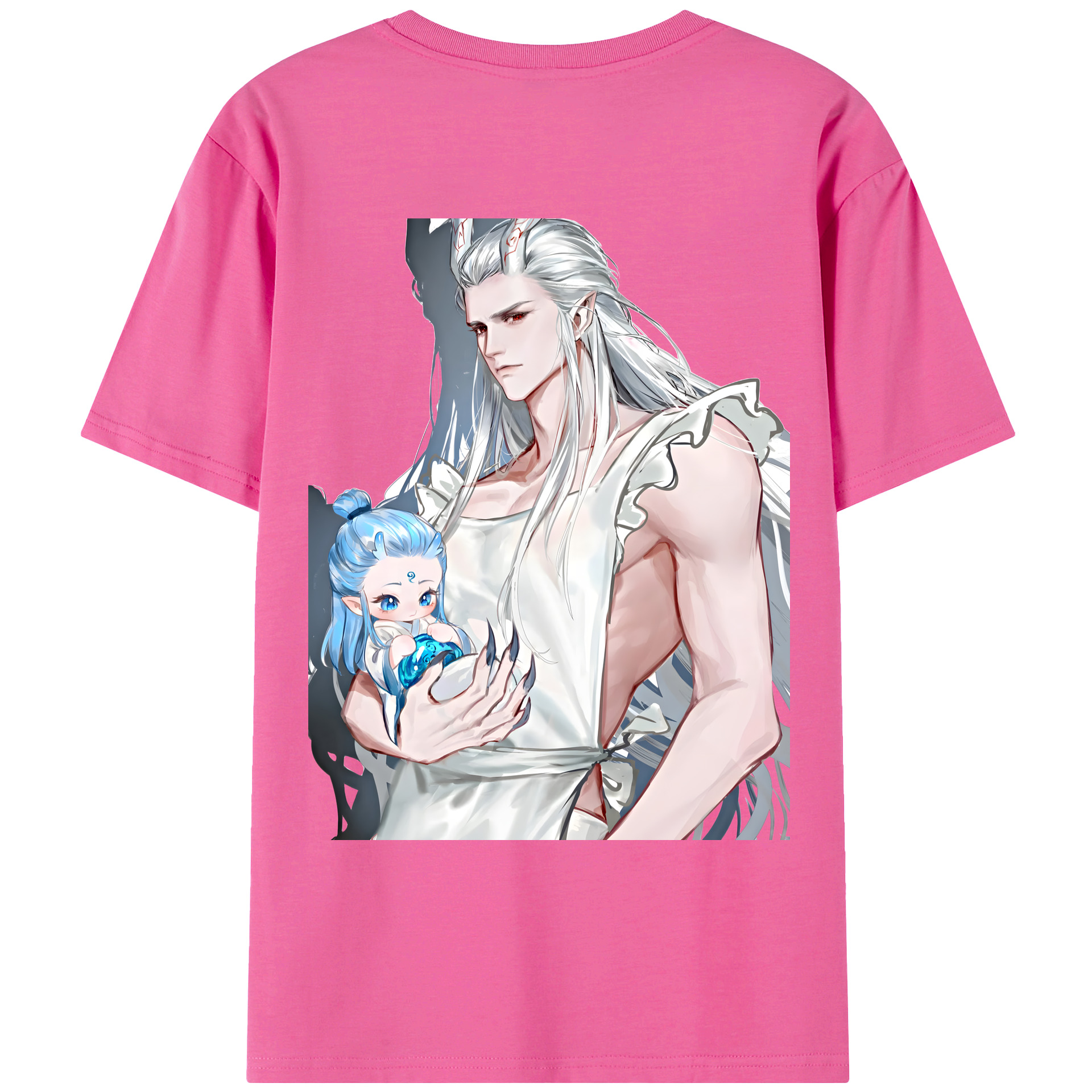 （画像用） Ne Zha 2 ナタ 魔童の大暴れ レディース半袖Tシャツ(バックプリント)